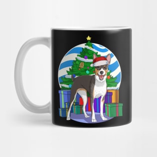 Rat Terrier Dog Cute Santa Christmas Gift Mug